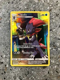 Pokemon TCG Cards Weavile 238/236 Cosmic Eclipse Secret Rare NM-M - Image 1