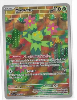 Pokemon TCG Maractus 160/159 2025 Journey Together Illustration Rare Card - NM - Image 1