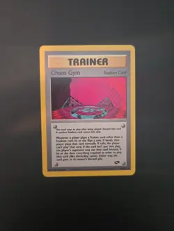 Chaos Gym 102/132 Gym Challenge - Vintage Pokemon Card Rare - LP/NM - Image 1