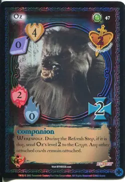 Buffy CCG TCG Angels Curse Limited Edition Foil Card #47 Oz - Image 1