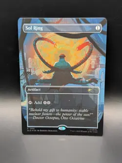 MTG - Sol Ring - RAINBOW FOIL BORDERLESS - SLD #1988 - NM - Image 1