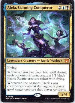 Alela, Cunning Conqueror M Commander: Wilds of Eldraine 3 NM - Image 1