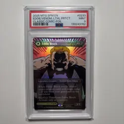 2025 MTG MARVEL'S SPIDER-MAN BORDERLESS EDDIE BROCK/VENOM LETHAL PROTECTOR PSA 9 - Image 1