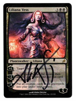 Liliana Vess Lorwyn signed by artist Aleksi Briclot! - Image 1