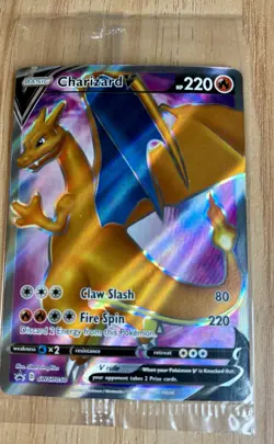 2020 Pokemon Charizard V SEALED Black Star Promo SWSH050 Champions Path - Image 1