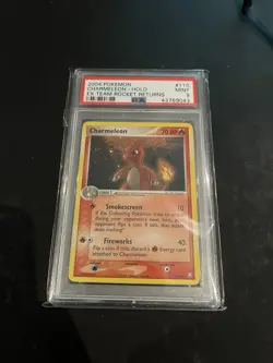 2004 POKEMON EX TEAM ROCKET RETURNS #110 CHARMELEON-HOLO PSA 9 - Image 2