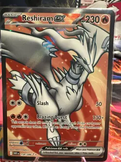 Pokemon TCG SV White Flare Reshiram ex # 158 / 086 Ultra Rare Near Mint - Image 1