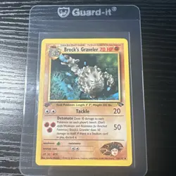 Brock’s Graveler 34/132 1st Edition Gym Challenge WOTC Vintage Pokemon - Image 1