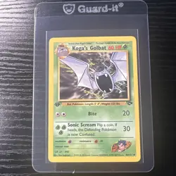 Koga’s Golbat 46/132 1st Edition Gym Challenge WOTC Vintage Pokemon - Image 1