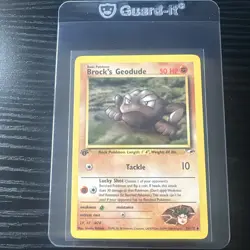Brock’s Geodude 38/132 1st Edition Gym Heroes WOTC Vintage Pokemon - Image 1