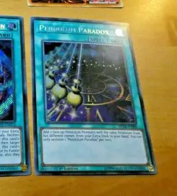 YUGIOH ENGLISH SECRET RARE CARD CARTE Pendulum Paradox MP18-EN209 1ST ED TCG NM - Image 1
