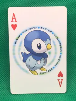 Piplup Pokemon Pearl Playing Card Game Nintendo Japan Heart rare - Image 1