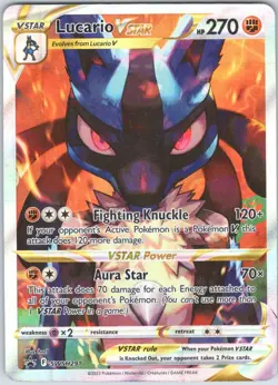 Lucario VSTAR SWSH291 Promo SWSH Black Star Pokemon NM - Image 1