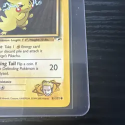 Lt. Surge’s Pikachu 81/132 1st Edition Gym Heroes WOTC Vintage Pokemon - Image 5