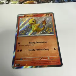 Pokemon Cards Charmander 109/091 Paldean Fates Shiny Rare NM - Image 2