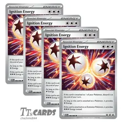 Ignition Energy 086/086 x4 Playset 4x - Pokemon TCG SV White Flare WHT - Image 1