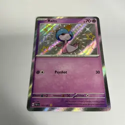 Ralts - 153/091 - Pokemon Paldean Fates Shiny Rare Card NM - Image 2