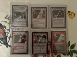 Star Wars CCG Han Chewie & The Falcon + 18 Reflections 2 Combo Cards Near Mint - Image 1