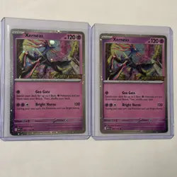 Xerneas Holo 064/132 Stamped Promo Card Sealed Pokemon Mega Evolutions 2x - Image 1
