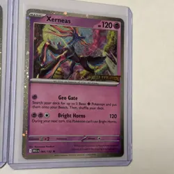 Xerneas Holo 064/132 Stamped Promo Card Sealed Pokemon Mega Evolutions 2x - Image 3