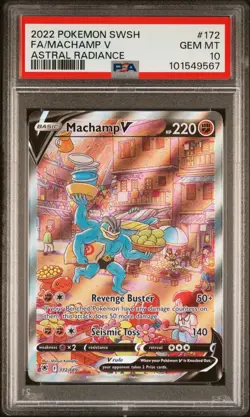 Machamp V 172/189 Astral Radiance Alt Art PSA 10 Pokemon Card - Image 1
