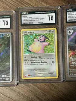 Lot of (3) CGC 10 graded Pokemon slabs on picture Tapu bulu, miltank, & mudsdale - Image 4