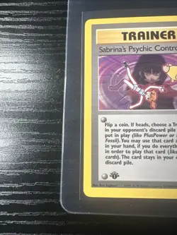 Sabrina’s Psychic Control 121/132 1st Edition Gym Challenge WOTC Vintage Pokemon - Image 2