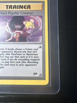 Sabrina’s Psychic Control 121/132 1st Edition Gym Challenge WOTC Vintage Pokemon - Image 5
