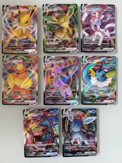 8 Pack Eevee VMAX Gem Vol 2 Set Chinese Sword & Shield Pokemon TCG - Image 1