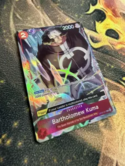 ✨ Bartholomew Kuma OP05-011 One Piece Seven Warlords of the Sea Promo Card - Image 2