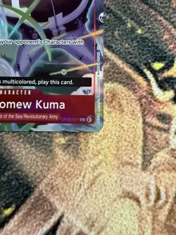 ✨ Bartholomew Kuma OP05-011 One Piece Seven Warlords of the Sea Promo Card - Image 4