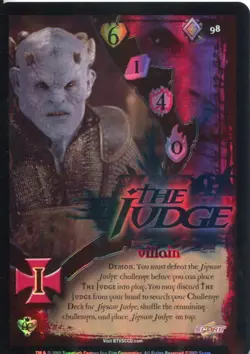 Buffy CCG TCG Angels Curse Unlimited Edition Foil Card #98 The Judge - Image 1