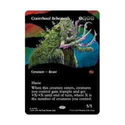 WOTC Tarkir: Dragonstorm Craterhoof Behemoth (Borderless) (MR) NM - Image 1