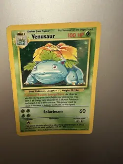Pokemon TCG Venusaur Holo 15/102 Base Set Rare 1999 Mitsuhiro Arita - Image 4