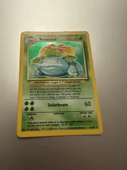 Pokemon TCG Venusaur Holo 15/102 Base Set Rare 1999 Mitsuhiro Arita - Image 5