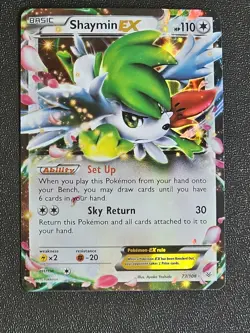 Pokemon TCG Shaymin-EX Roaring Skies 77/108 Holo 1st Edition Holo Rare EX - Image 1