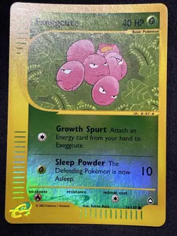 2003 Pokemon Aquapolis 76/147 Exeggcute Reverse - Image 1