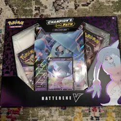 POKEMON TCG CHAMPIONS PATH HATTERENE V BOX COLLECTION NEW FACTORY SEALED - Image 1