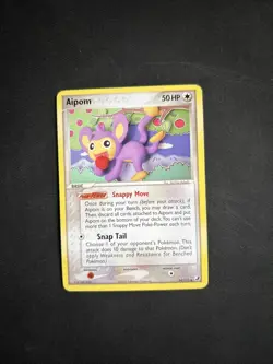 Pokemon TCG Aipom EX Unseen Forces 34/115 Regular Uncommon Non Holo - LP - Image 1