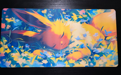 POKEMON - EEVEE - RUBBER PLAYMAT - 60CM X 30CM - PERFECT FOR TCG PLAYERS - Image 1