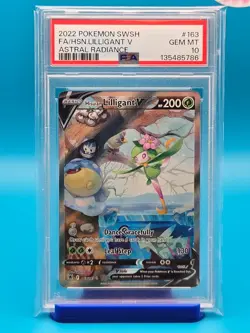 PSA 10 - 2022 POKEMON SWORD & SHIELD ASTRAL RADIANCE 163 HISUIAN LILLIGANT V - Image 1