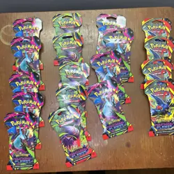 Pokemon TCG PHANTASMAL FLAMES Sleeved Booster Packs New Sealed Lot of 18 Packs - Image 1