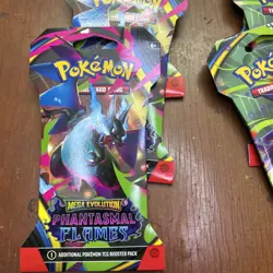 Pokemon TCG PHANTASMAL FLAMES Sleeved Booster Packs New Sealed Lot of 18 Packs - Image 2