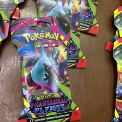 Pokemon TCG PHANTASMAL FLAMES Sleeved Booster Packs New Sealed Lot of 18 Packs - Image 4