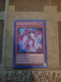 YUGIOH VISION HERO FARIS BLHR-EN010 SECRET 1ST ED NM - Image 1