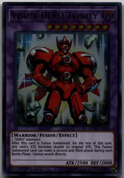 Vision HERO Trinity Ultra Rare Battles of Legend: Hero's Revenge BLHR-EN062 LP - Image 1