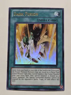 Dark Fusion LCGX-EN099 Ultra Rare Yugioh Legendary Collection 2 Unlimited NM - Image 1