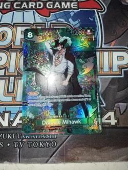 One Piece Dracule Mihawk - OP12-030 (SP) - The Azure Sea’s Seven (OP14) English - Image 1