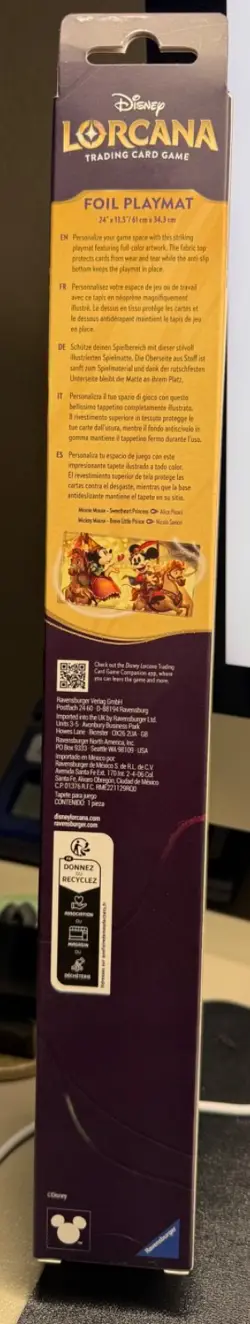 Disney Parks Exclusive Lorcana Foil Playmat - Sealed - NIB - Mickey & Minnie! - Image 2