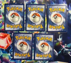 Paldean Fates Baby Shiny & Promo 5 Card Lot - Garganacl, Pawmo, Fidough, Mimikyu - Image 2